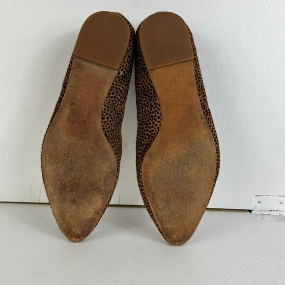 Madewell Flat Shoe Womens Lizbeth in Dotted Calf Hair Flat Size 8 Ballet Loafer - Picture 9 of 10
